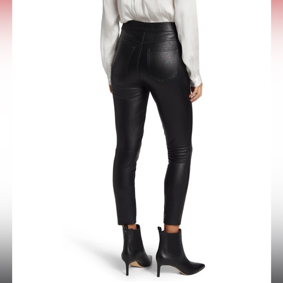 SPANX Faux Leather Ankle Skinny Pants in Black Size M - Picture 8 of 14